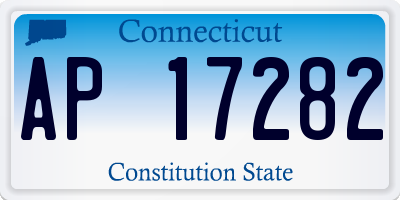 CT license plate AP17282
