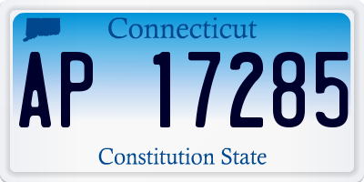 CT license plate AP17285