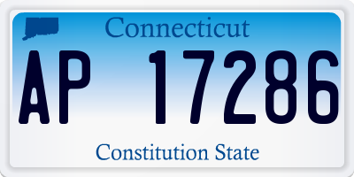 CT license plate AP17286