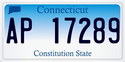 CT license plate AP17289