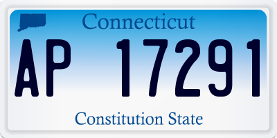 CT license plate AP17291