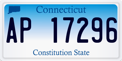 CT license plate AP17296