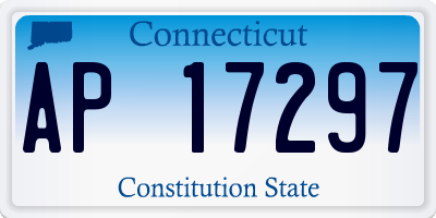 CT license plate AP17297