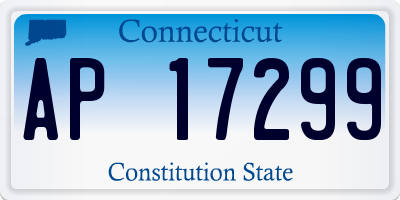 CT license plate AP17299