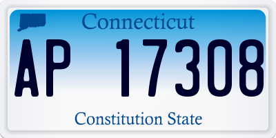 CT license plate AP17308