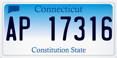 CT license plate AP17316
