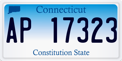 CT license plate AP17323
