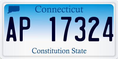 CT license plate AP17324
