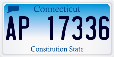 CT license plate AP17336