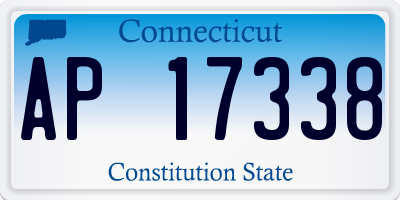 CT license plate AP17338