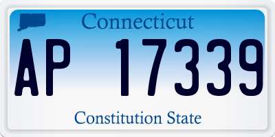 CT license plate AP17339