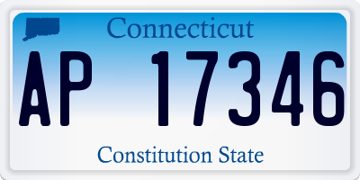 CT license plate AP17346