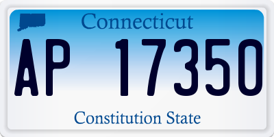 CT license plate AP17350