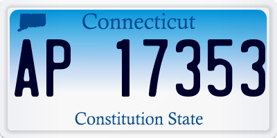 CT license plate AP17353