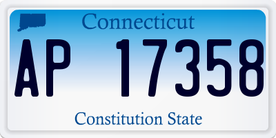 CT license plate AP17358