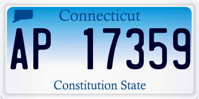 CT license plate AP17359