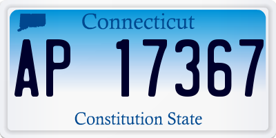 CT license plate AP17367