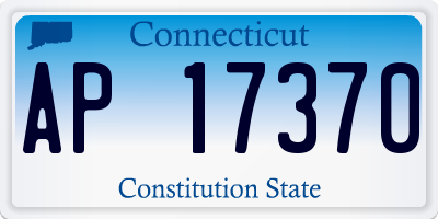 CT license plate AP17370