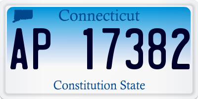 CT license plate AP17382