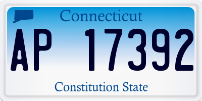 CT license plate AP17392