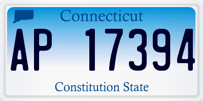 CT license plate AP17394