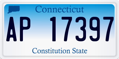 CT license plate AP17397