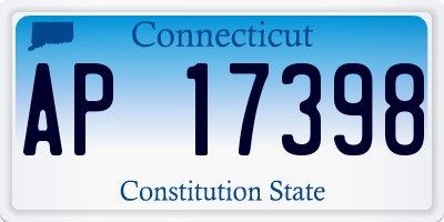 CT license plate AP17398