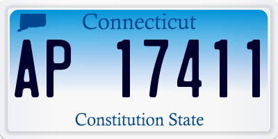 CT license plate AP17411