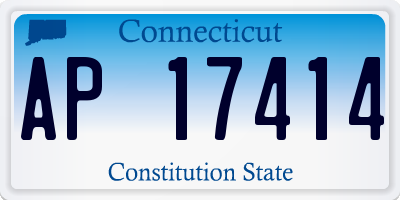 CT license plate AP17414