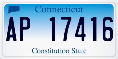 CT license plate AP17416