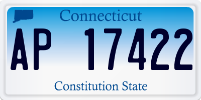 CT license plate AP17422
