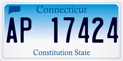 CT license plate AP17424