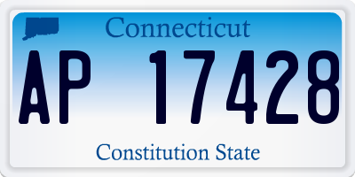 CT license plate AP17428