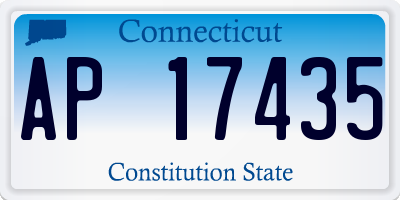 CT license plate AP17435