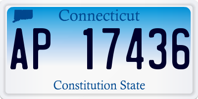 CT license plate AP17436