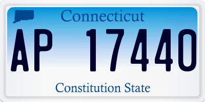 CT license plate AP17440