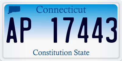 CT license plate AP17443