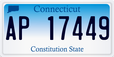 CT license plate AP17449