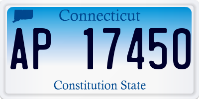 CT license plate AP17450