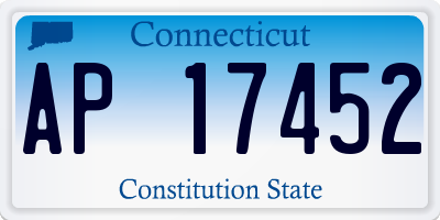 CT license plate AP17452