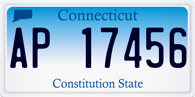 CT license plate AP17456