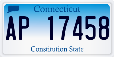 CT license plate AP17458