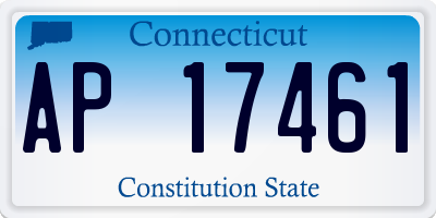 CT license plate AP17461
