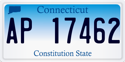 CT license plate AP17462