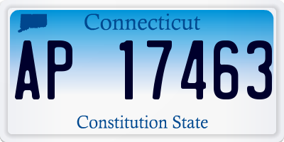 CT license plate AP17463