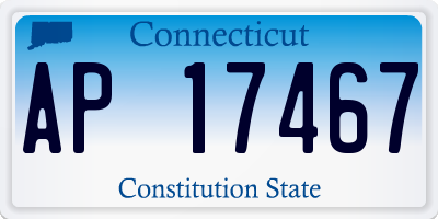 CT license plate AP17467