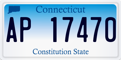 CT license plate AP17470