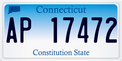 CT license plate AP17472