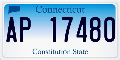 CT license plate AP17480