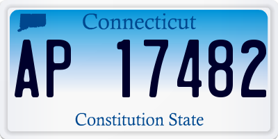 CT license plate AP17482